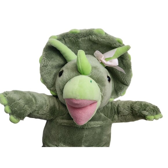 Triceratops Dinosaur Plush Toy With Pink Bow 18" Build A Bear - Picture 2 of 6